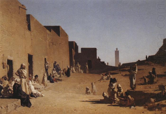 Gustave Guillaumet Laghouat, Algerian Sahara. oil painting picture